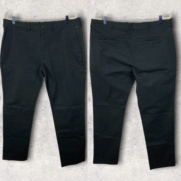 New Mack Weldon Chino Dress Pants Size 36 by 32 Asphalt Grey Technical Modern‎ - Picture 1 of 11